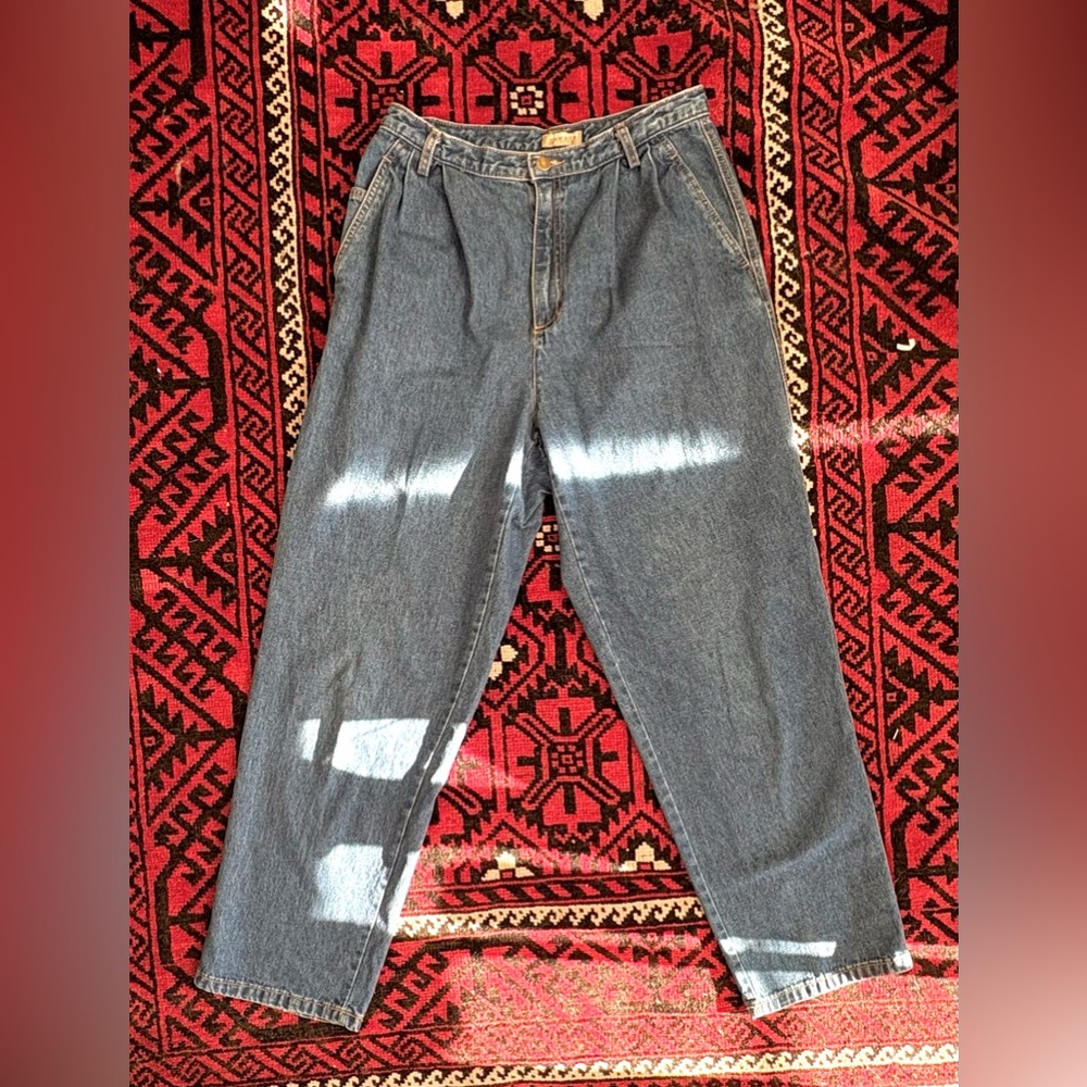 80s Liz claiborne balloon leg denim - lizwear dark wash jeans 10P euc